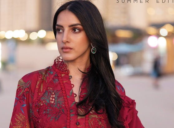 Premium unstitched fabric collection for women featuring lawn, chiffon, and embroidered materials