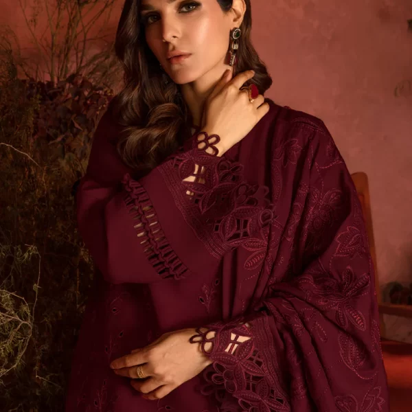Rang Rasiya Pakistani designer outfit featuring intricate embroidery and rich colors – luxury ethnic wear available in the UK.