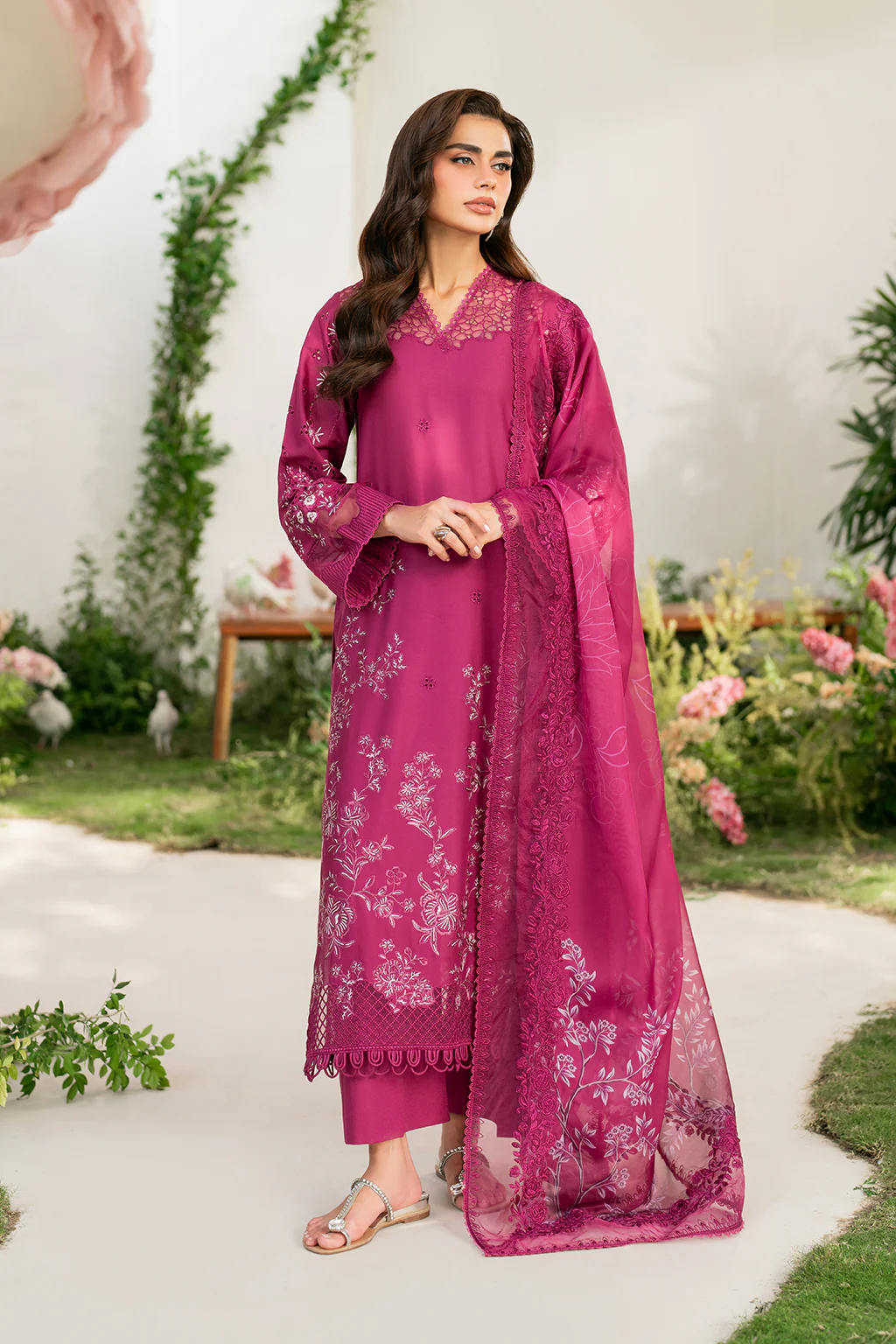Iznik Festive Edition 2025 | IFE-07, 3-piece Pakistani designer lawn suits in the UK- Zee Collections. FRONT