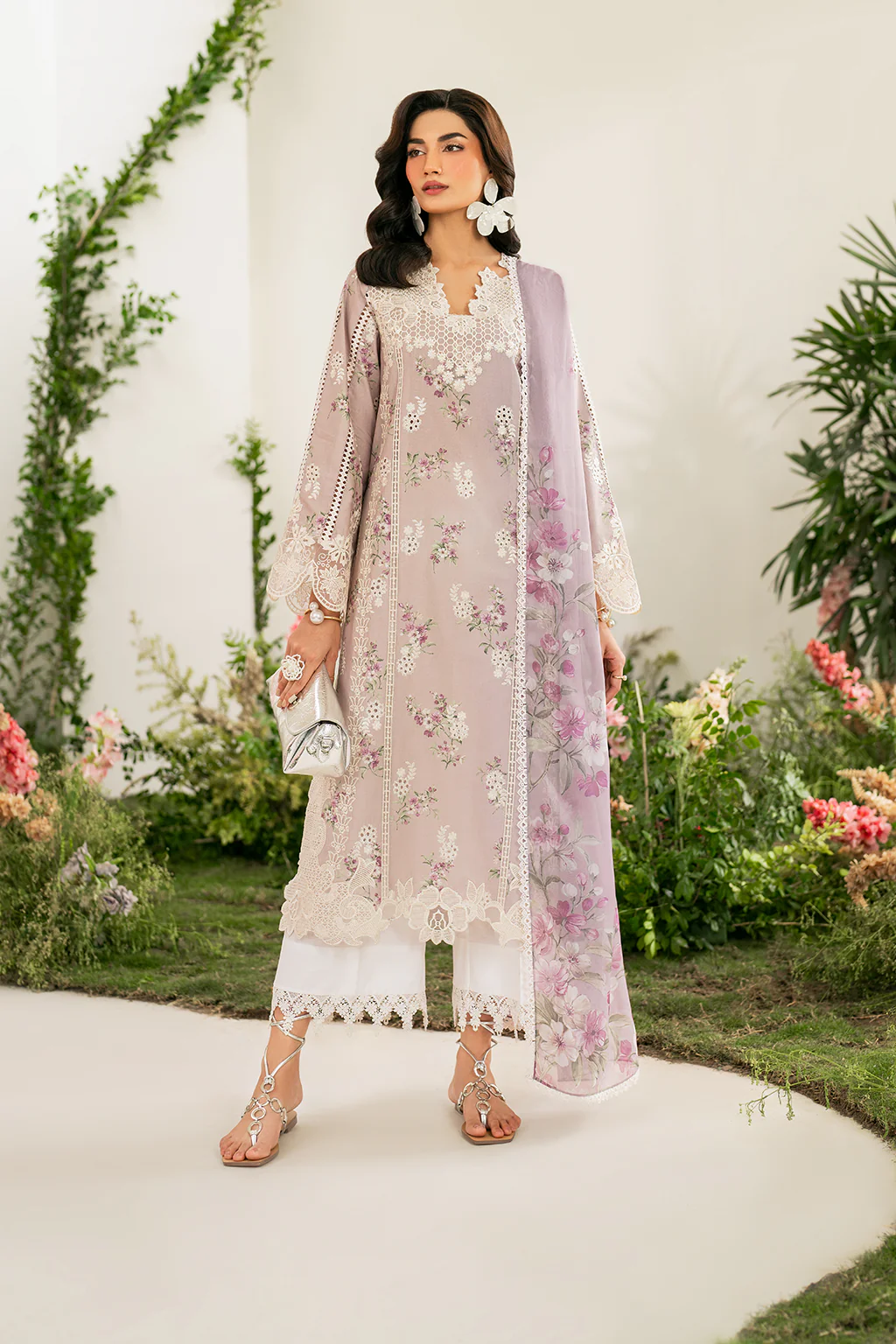 Iznik Festive Edition 2025 | IFE-09, 3-piece Pakistani designer lawn suits in the UK- Zee Collections. FRONT