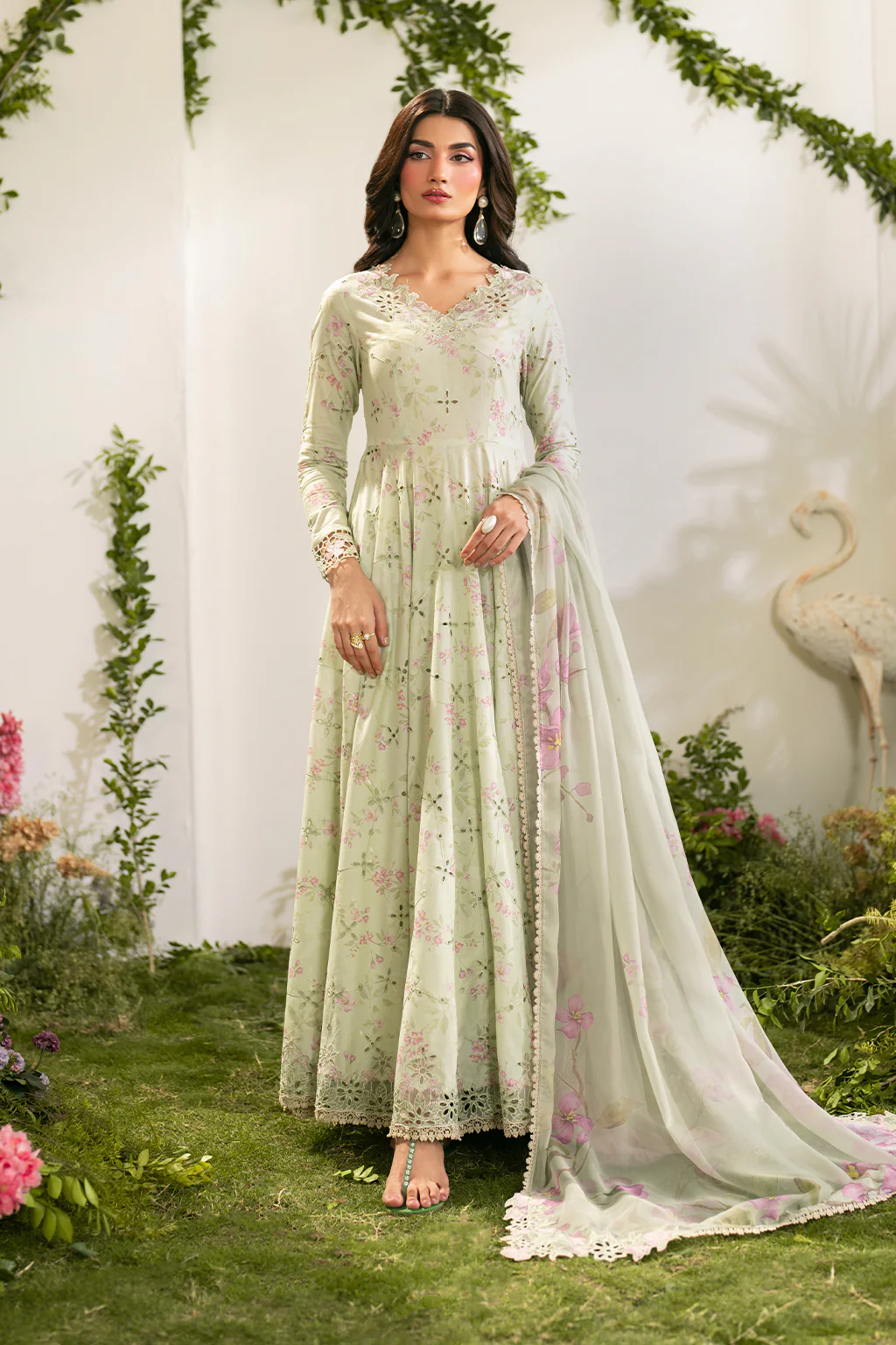 Iznik Festive Edition 2025 | IFE-11, 3-piece Pakistani designer lawn suits in the UK- Zee Collections. FRONT