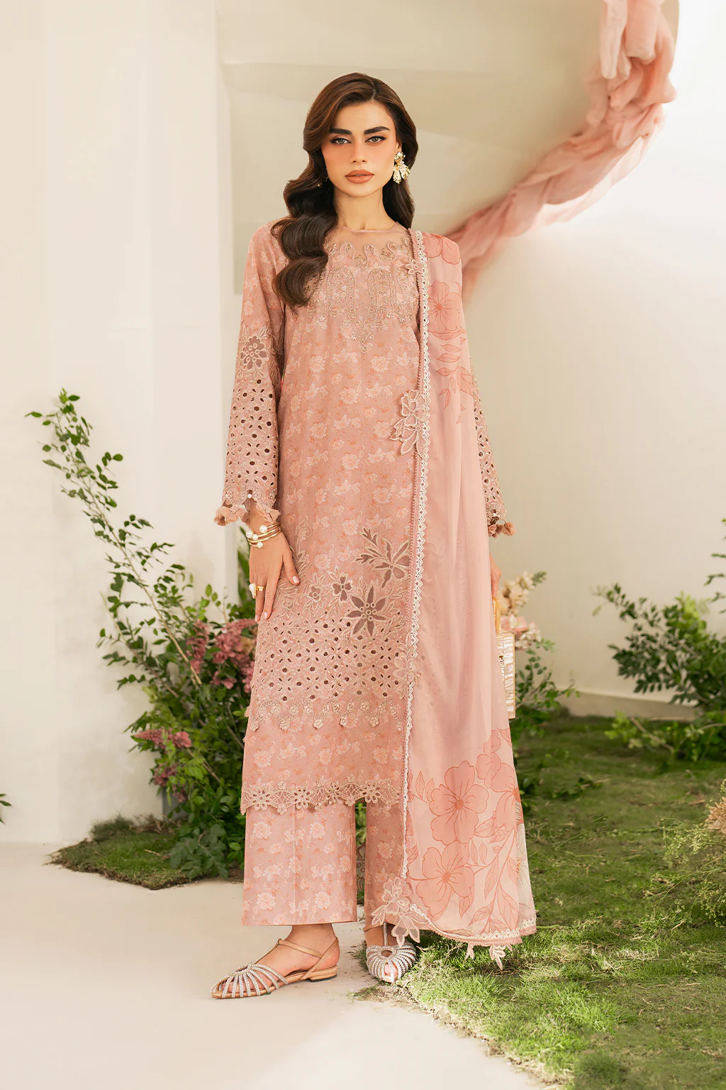Iznik Festive Edition 2025 | IFE-12, 3-piece Pakistani designer lawn suits in the UK- Zee Collections. FRONT
