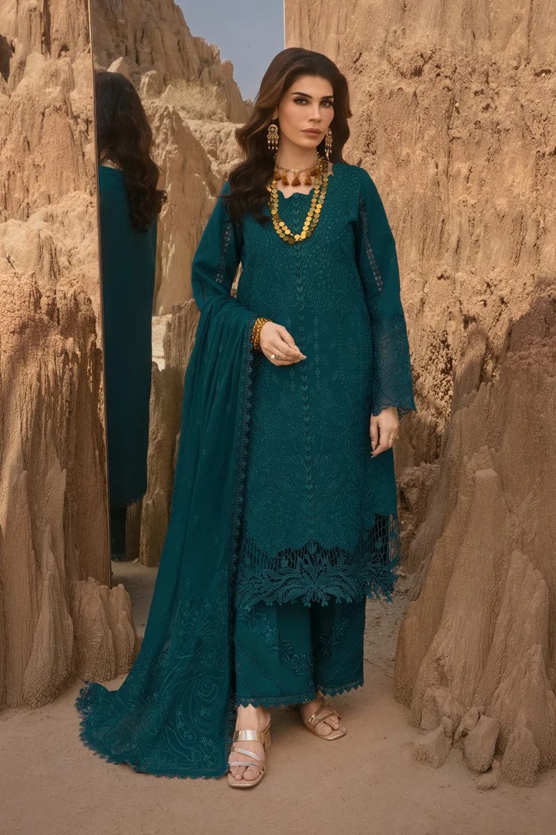 Rang Rasiya Premium Eid Collection 2025 | Zaynah, 3-piece Pakistani designer lawn suits in the UK- Zee Collections. FRONT